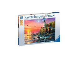 Ravensburger - Puzzle 500 p - Phare au coucher du soleil
