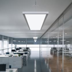 Waldmann Suspension LED IDOO pour bureaux 49W, argentée