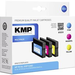 KMP Encre remplace HP 951XL compatible pack bundle cyan, magenta, jaune H101V 1723,4050