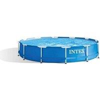 Kit piscine tubulaire Intex Metal Frame ronde 3,66 x 0,76 m + Bâche de protection