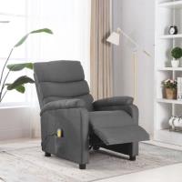 55360Mode- Fauteuil électrique de massage,Fauteuil inclinable TV sofa Fauteuil relax  Gris clair Tis