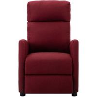 FUDANY-Fauteuil Relax inclinable Rouge bordeaux Tissu