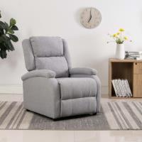 Fauteuil inclinable TV  - Fauteuil relax inclinable -  Fauteuil SALON - Style Scandinave - Gris clai