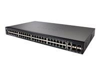 Cisco Sg350-52 Géré L3 Gigabit Ethernet 10/100/1000, Noir 1U
