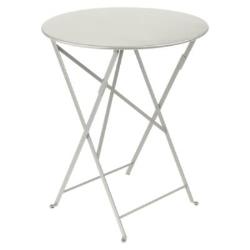 Table pliante ronde 60 cm Bistro+ FERMOB - GRIS ARGILE