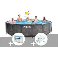 Kit piscine tubulaire Intex Baltik ronde 5,49 x 1,22 m + 6 cartouches de filtration + Kit d